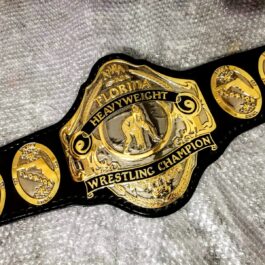 NWA Florida Heavyweight wrestling championship belt 4 mm zinc plates